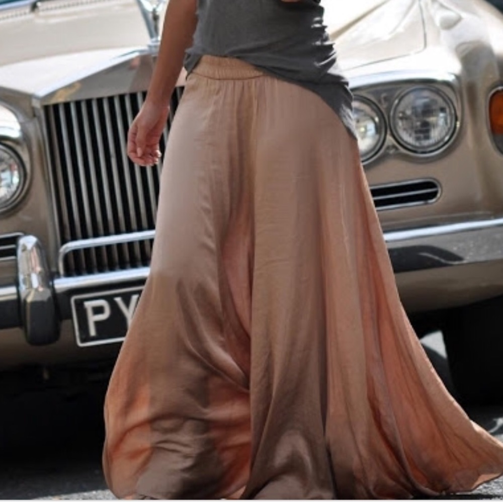 Zara Silk Maxi skirt